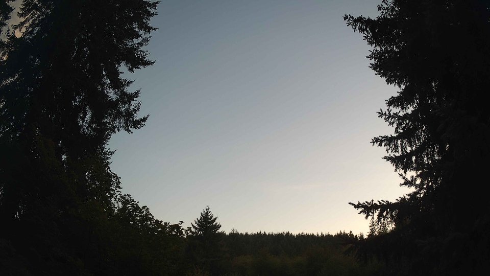 Pacific Northwest skyline timelapse frame from Aug 24th, 2026 at 8:00 PM