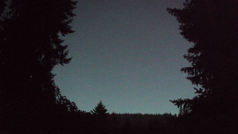Pacific Northwest skyline timelapse frame from Aug 24th, 2026 at 5:43 AM
