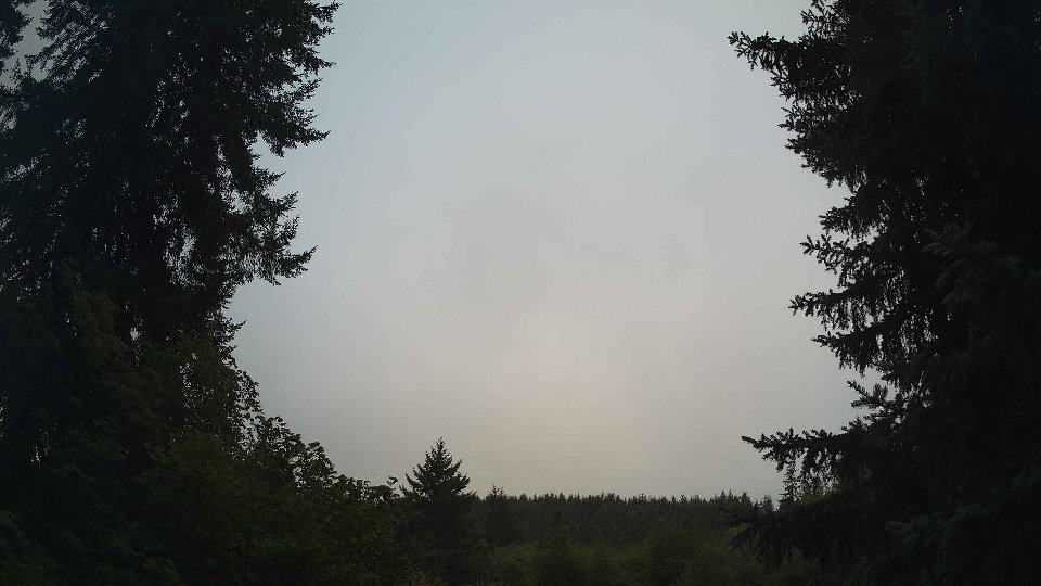 Pacific Northwest skyline timelapse frame from Aug 25th, 2026 at 8:00 AM