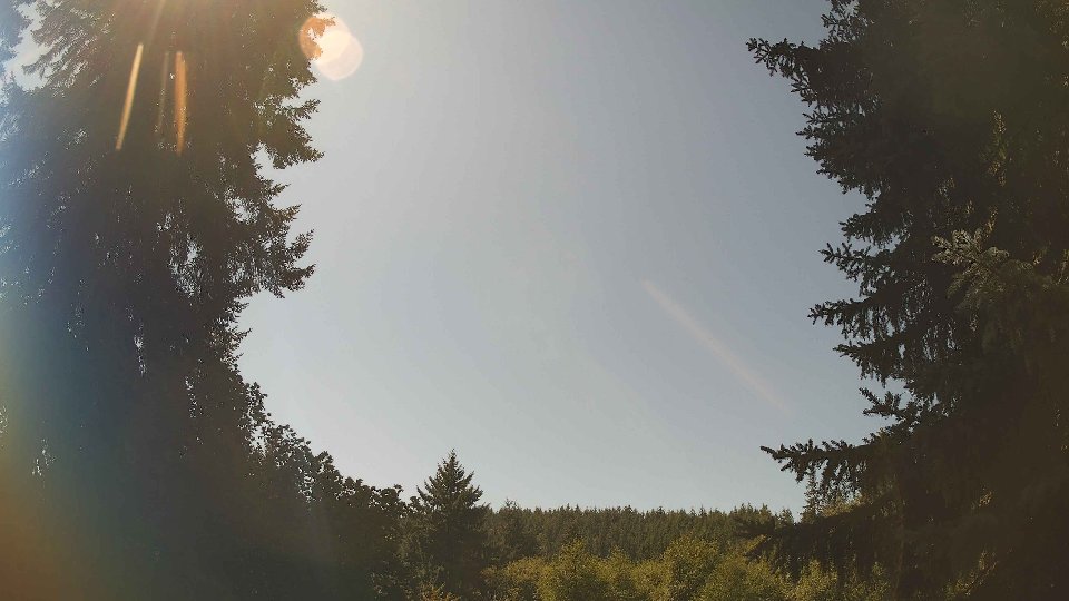 Pacific Northwest skyline timelapse frame from Aug 25th, 2026 at 1:00 PM