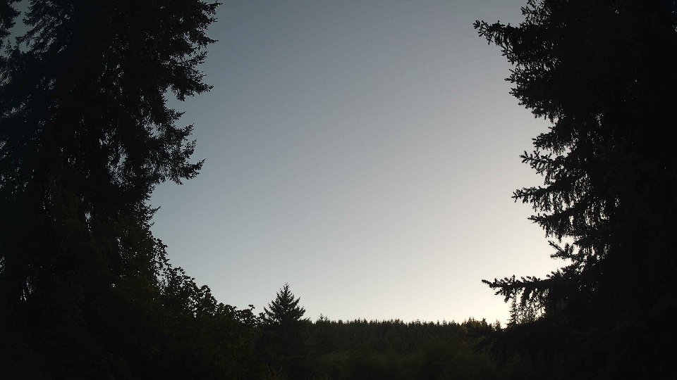 Pacific Northwest skyline timelapse frame from Aug 25th, 2026 at 7:15 PM