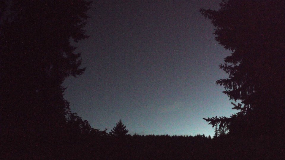 Pacific Northwest skyline timelapse frame from Aug 25th, 2026 at 8:48 PM
