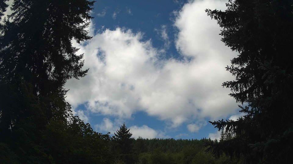 Pacific Northwest skyline timelapse frame from Aug 26th, 2026 at 11:15 AM