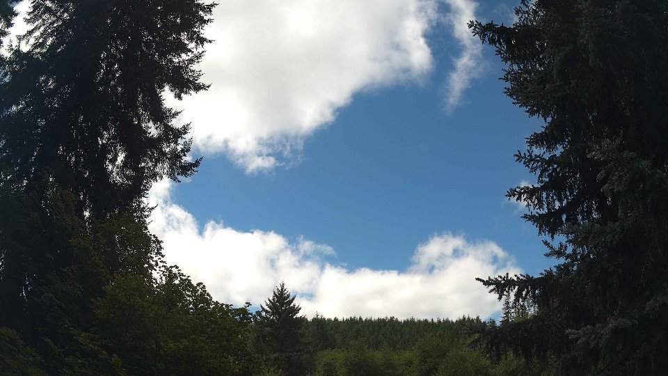 Pacific Northwest skyline timelapse frame from Aug 26th, 2026 at 11:45 AM