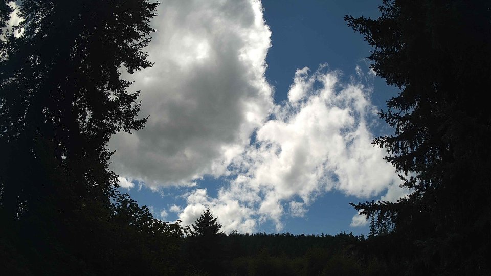 Pacific Northwest skyline timelapse frame from Aug 26th, 2026 at 1:45 PM