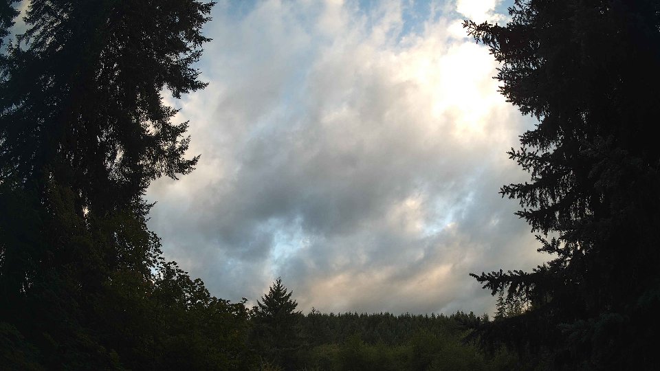Pacific Northwest skyline timelapse frame from Aug 26th, 2026 at 7:15 PM