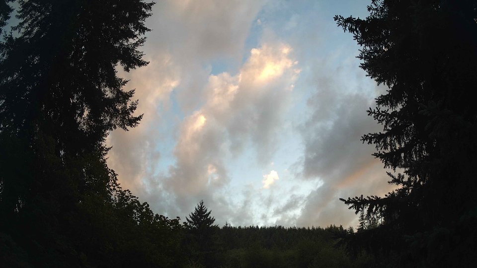 Pacific Northwest skyline timelapse frame from Aug 26th, 2026 at 7:45 PM