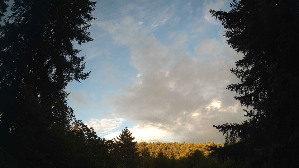 Pacific Northwest skyline timelapse on Aug 27, 2026 at 7:00 AM