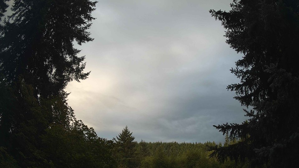Pacific Northwest skyline timelapse on Aug 27, 2026 at 7:30 AM