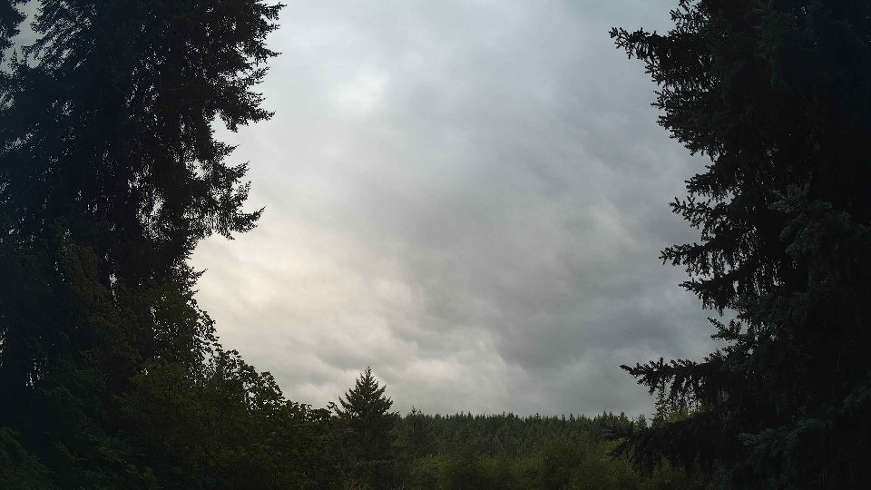 Pacific Northwest skyline timelapse on Aug 27, 2026 at 7:45 AM