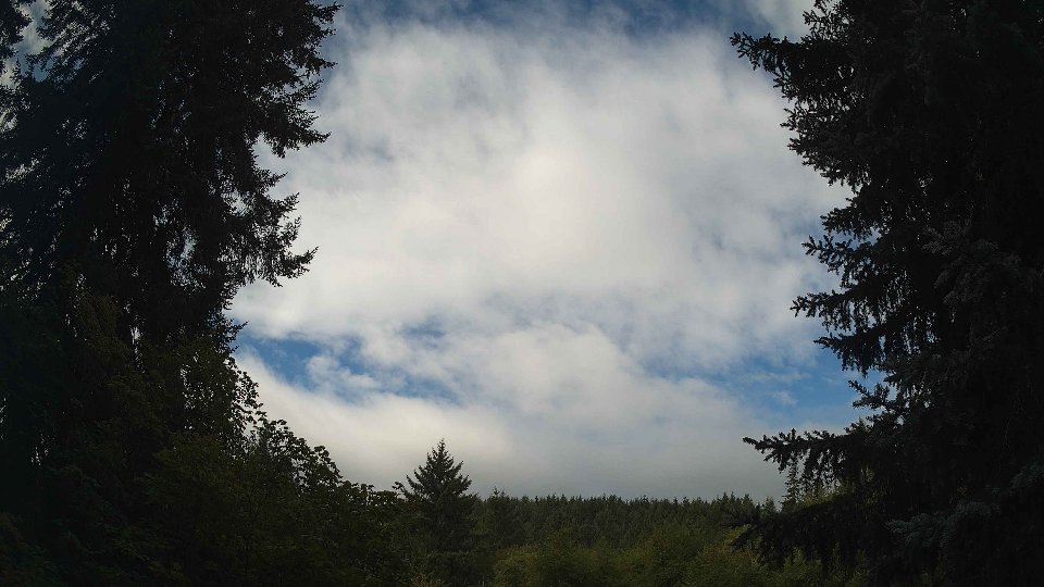 Pacific Northwest skyline timelapse on Aug 27, 2026 at 10:00 AM