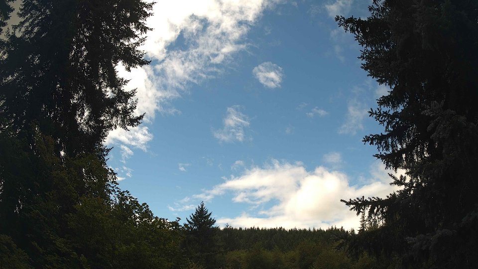 Pacific Northwest skyline timelapse on Aug 27, 2026 at 12:00 PM