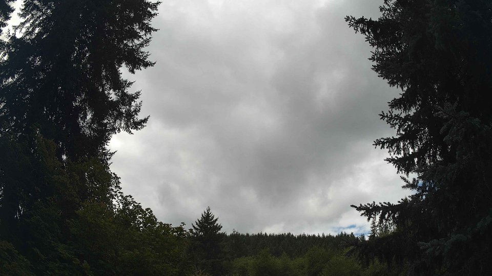 Pacific Northwest skyline timelapse on Aug 27, 2026 at 1:00 PM