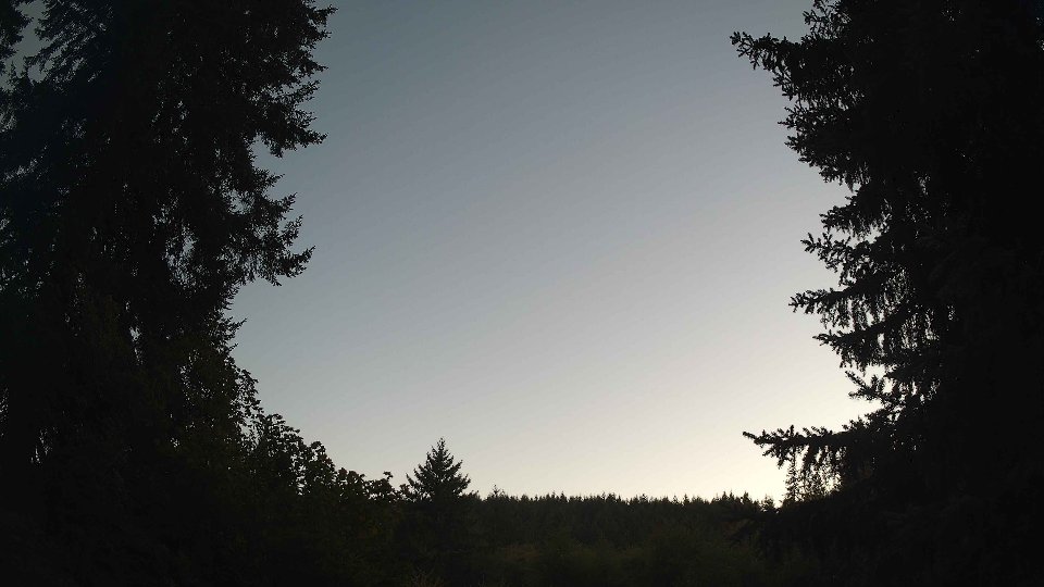 Pacific Northwest skyline timelapse on Aug 28, 2026 at 8:00 PM