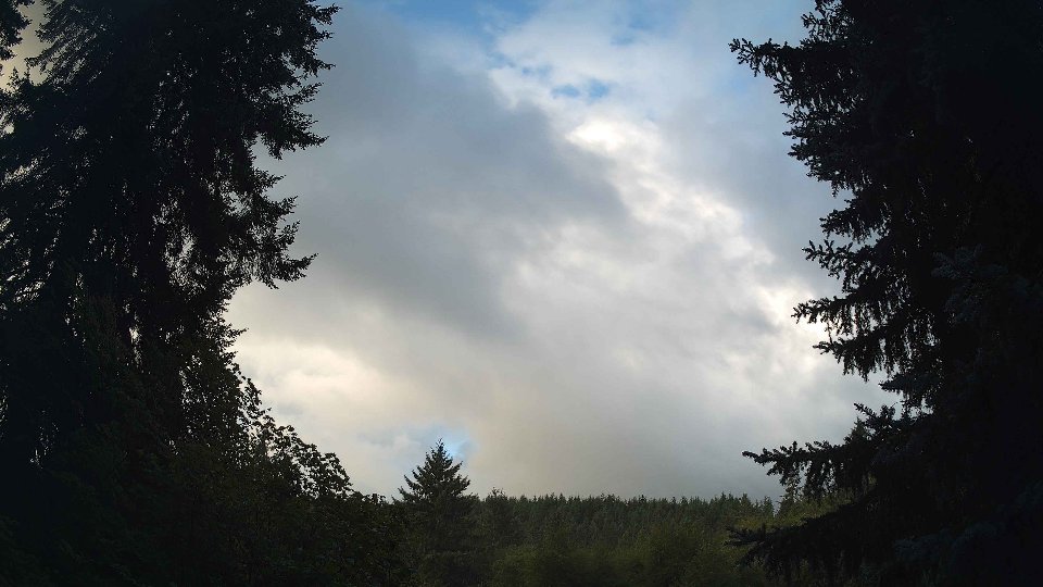 Pacific Northwest skyline timelapse on Aug 29, 2026 at 7:30 AM