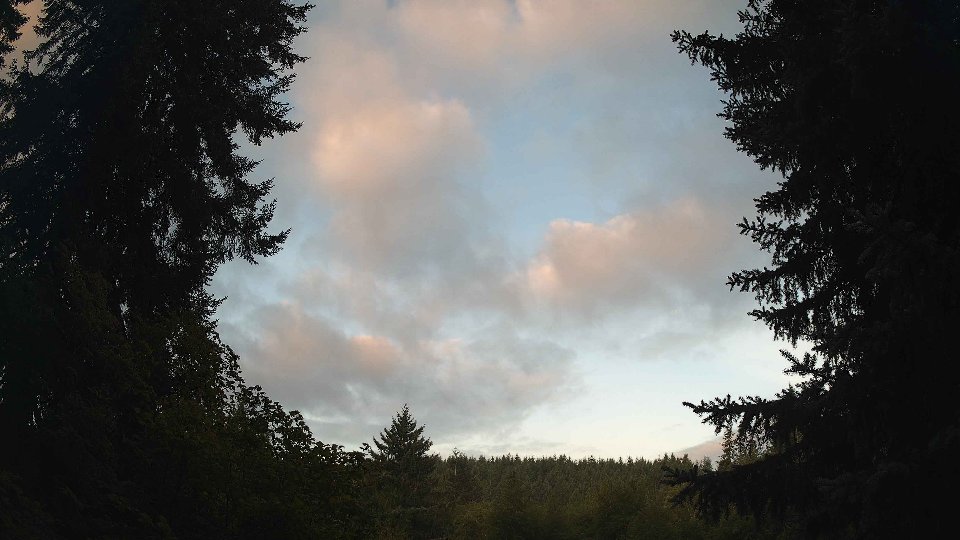 Pacific Northwest skyline timelapse on Aug 30, 2026 at 6:45 AM