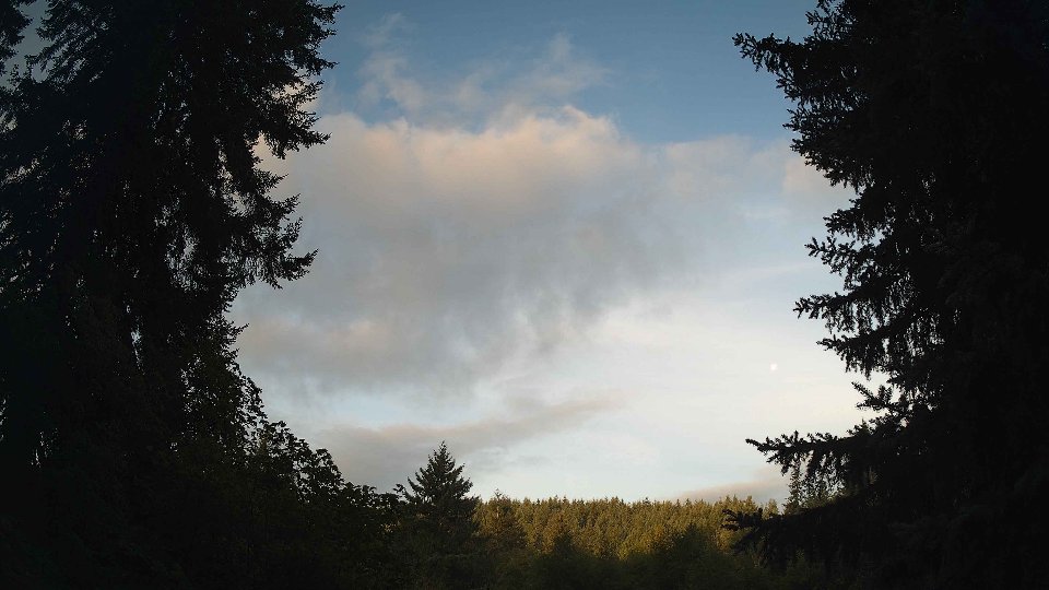 Pacific Northwest skyline timelapse on Aug 30, 2026 at 7:00 AM