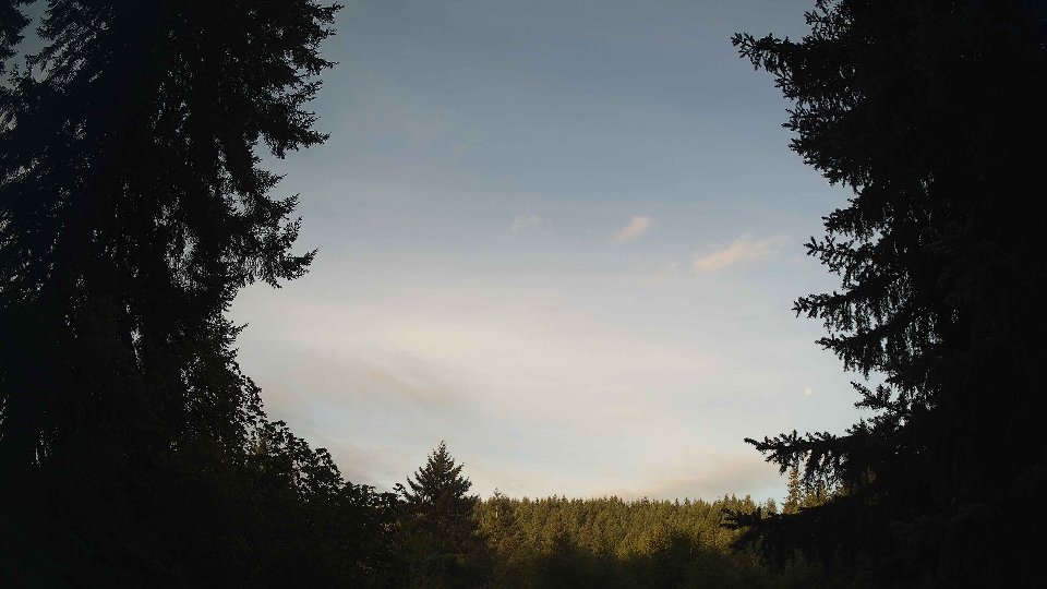 Pacific Northwest skyline timelapse on Aug 30, 2026 at 7:15 AM