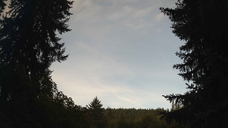 Pacific Northwest skyline timelapse on Aug 30, 2026 at 7:30 AM
