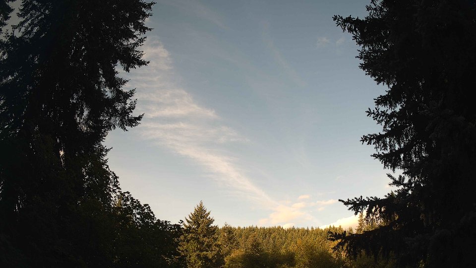 Pacific Northwest skyline timelapse on Aug 30, 2026 at 8:00 AM