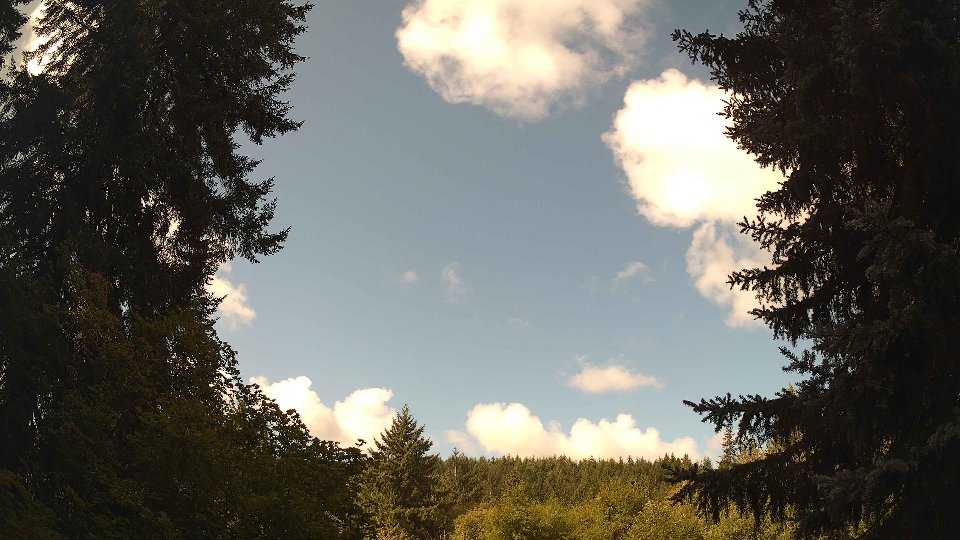 Pacific Northwest skyline timelapse on Aug 30, 2026 at 10:30 AM