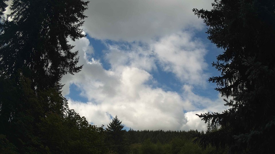 Pacific Northwest skyline timelapse on Aug 30, 2026 at 11:00 AM