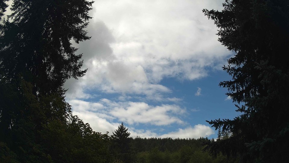 Pacific Northwest skyline timelapse on Aug 30, 2026 at 12:00 PM