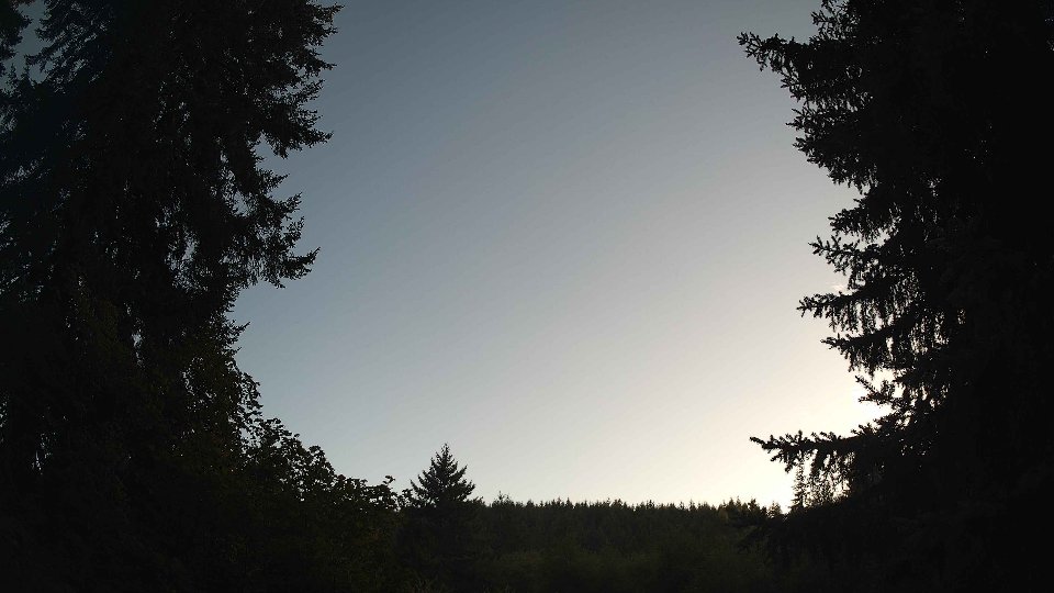 Pacific Northwest skyline timelapse on Aug 30, 2026 at 7:00 PM