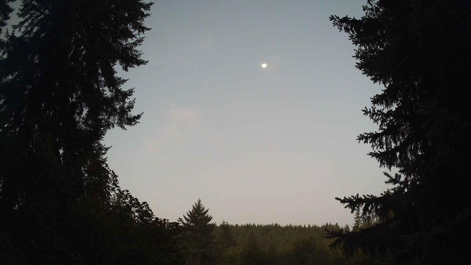 Pacific Northwest skyline timelapse on Aug 31, 2026 at 6:15 AM