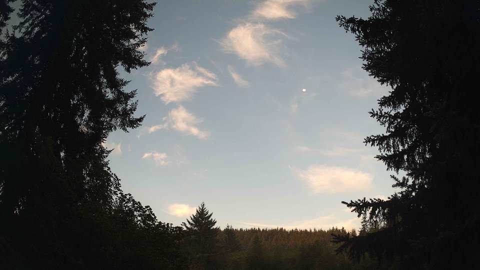 Pacific Northwest skyline timelapse on Aug 31, 2026 at 6:45 AM