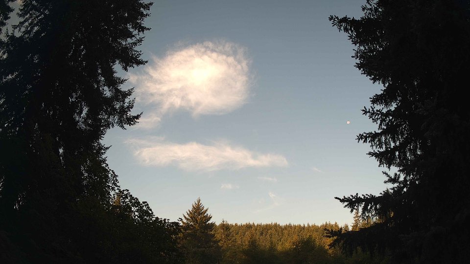 Pacific Northwest skyline timelapse on Aug 31, 2026 at 7:30 AM