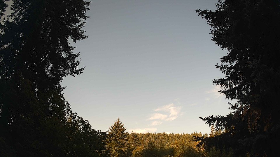 Pacific Northwest skyline timelapse on Aug 31, 2026 at 8:00 AM