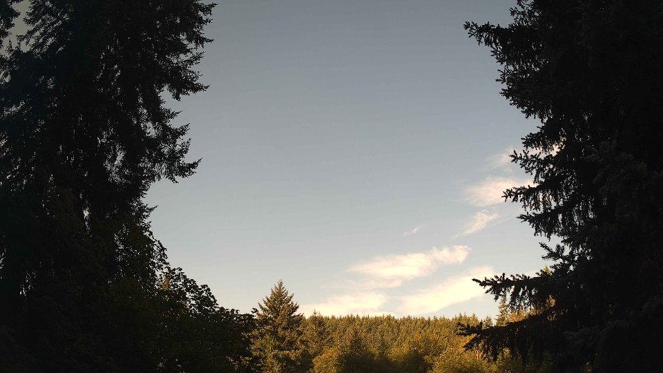Pacific Northwest skyline timelapse on Aug 31, 2026 at 8:15 AM