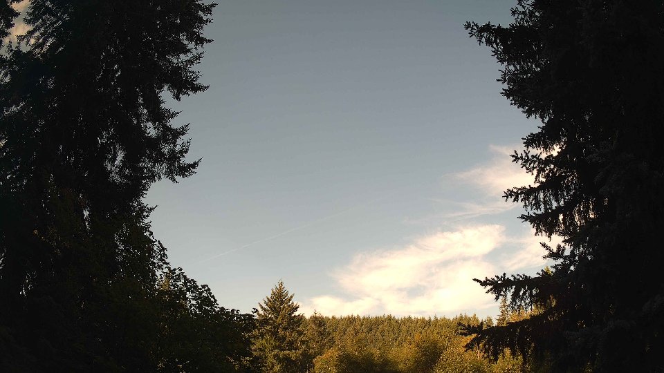 Pacific Northwest skyline timelapse on Aug 31, 2026 at 8:30 AM