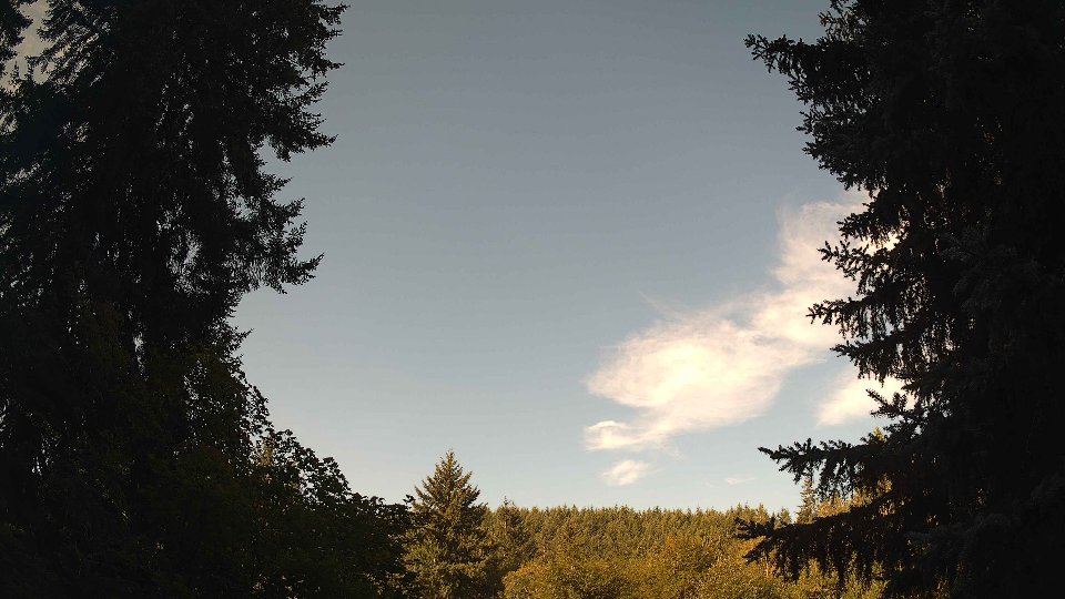 Pacific Northwest skyline timelapse on Aug 31, 2026 at 9:00 AM