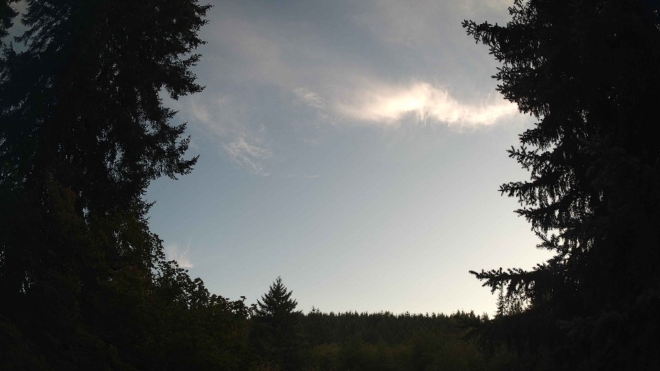 Pacific Northwest skyline timelapse on Aug 31, 2026 at 7:00 PM