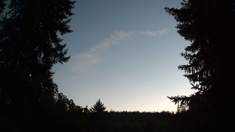 Pacific Northwest skyline timelapse on Aug 31, 2026 at 8:15 PM