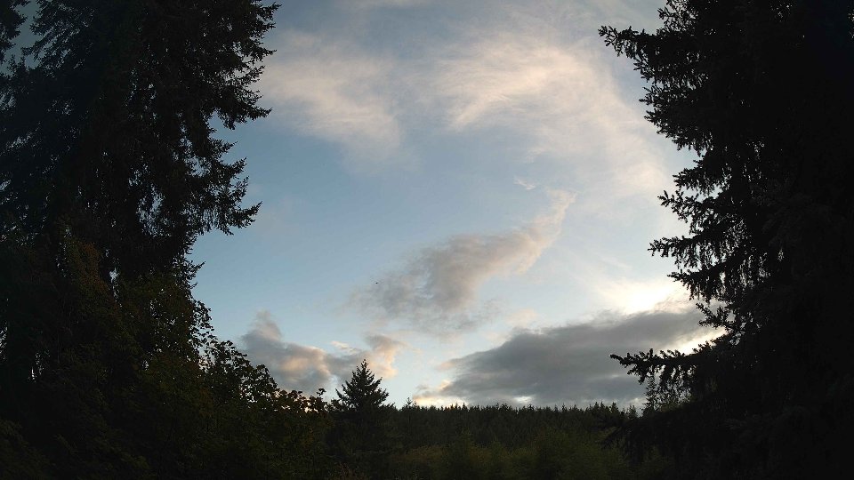 Pacific Northwest skyline timelapse on Sep 05, 2026 at 7:00 PM