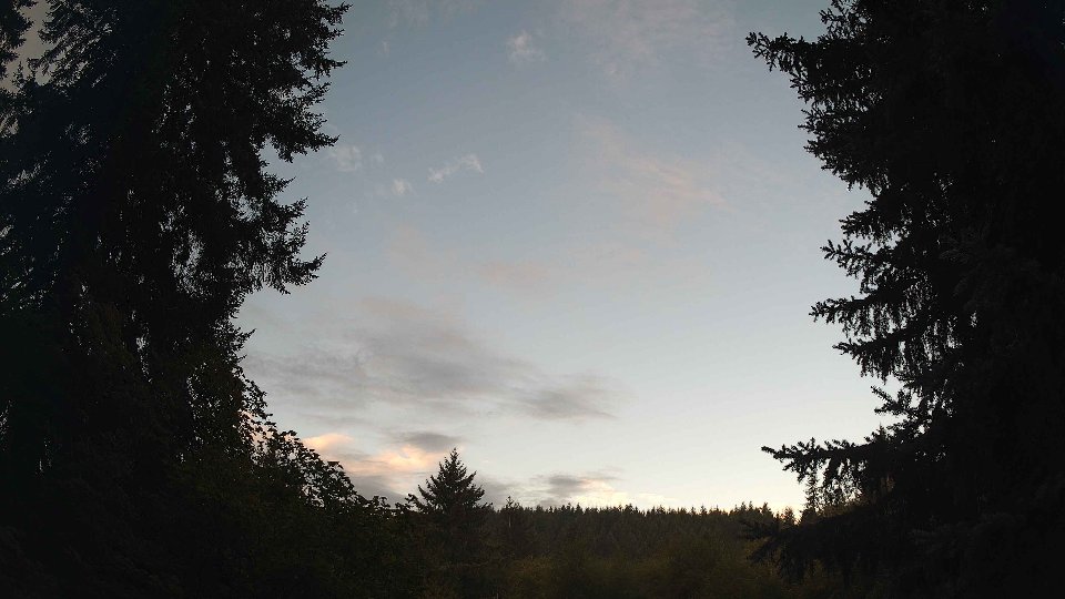 Pacific Northwest skyline timelapse on Sep 06, 2026 at 7:30 AM