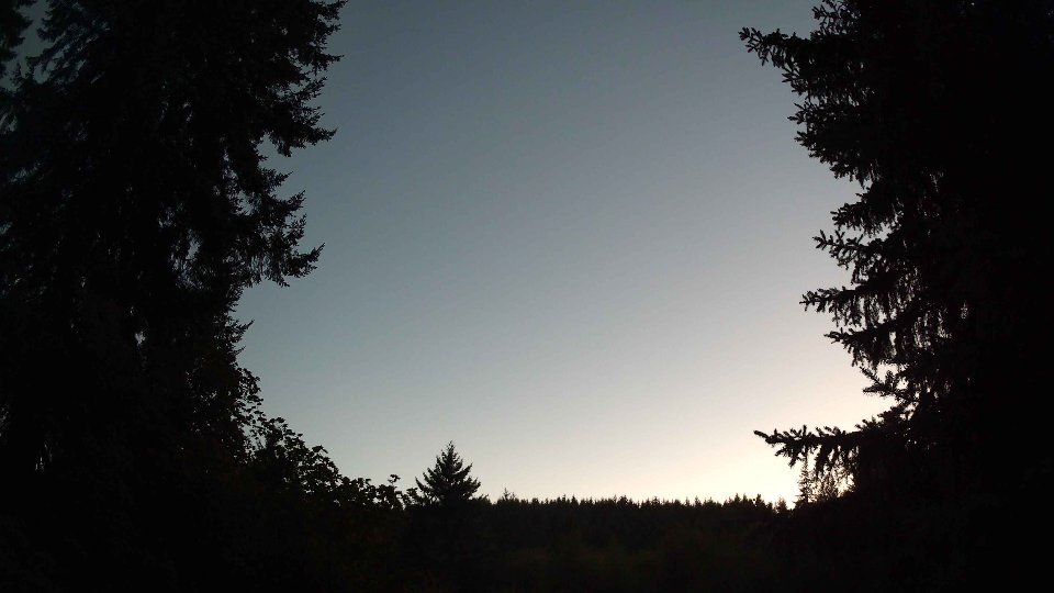 Pacific Northwest skyline timelapse on Sep 08, 2026 at 8:00 PM