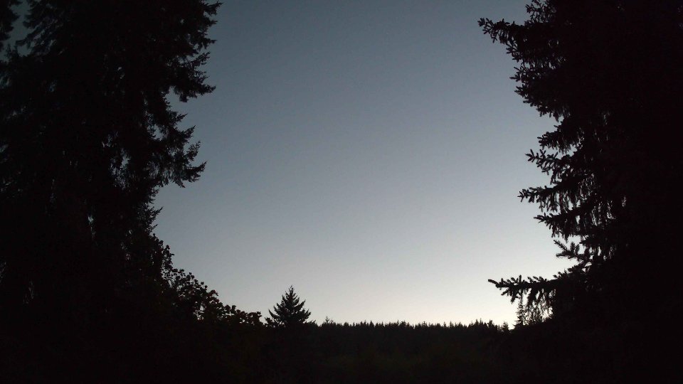 Pacific Northwest skyline timelapse on Sep 10, 2026 at 8:00 PM