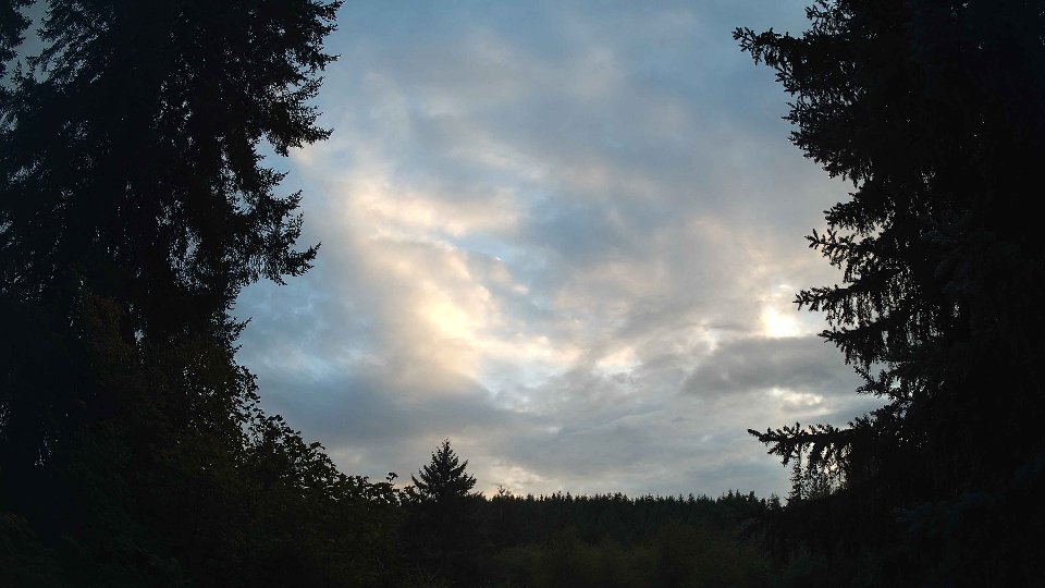 Pacific Northwest skyline timelapse on Sep 12, 2026 at 7:00 PM