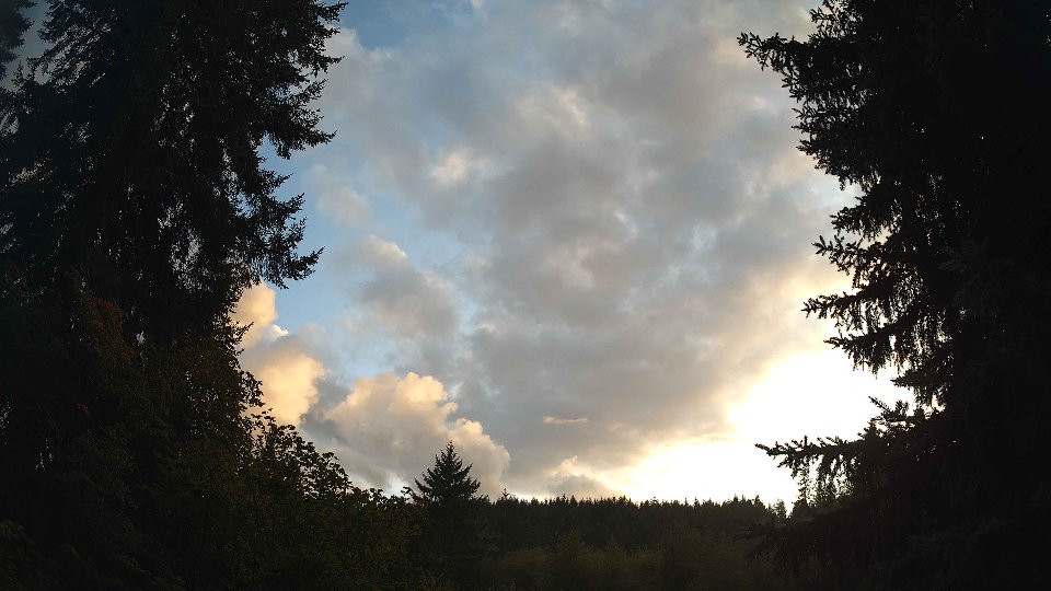 Pacific Northwest skyline timelapse on Sep 13, 2026 at 7:00 PM