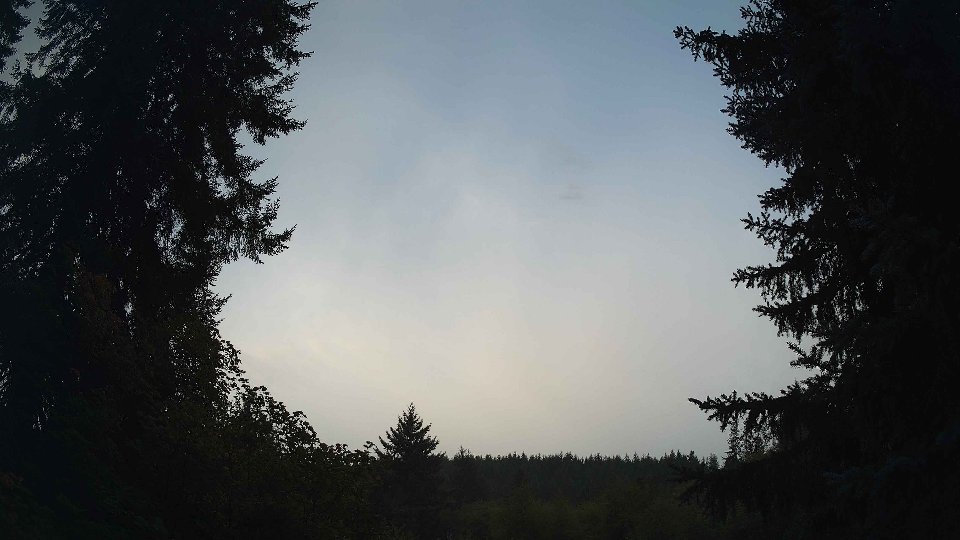Pacific Northwest skyline timelapse on Sep 15, 2026 at 7:30 AM