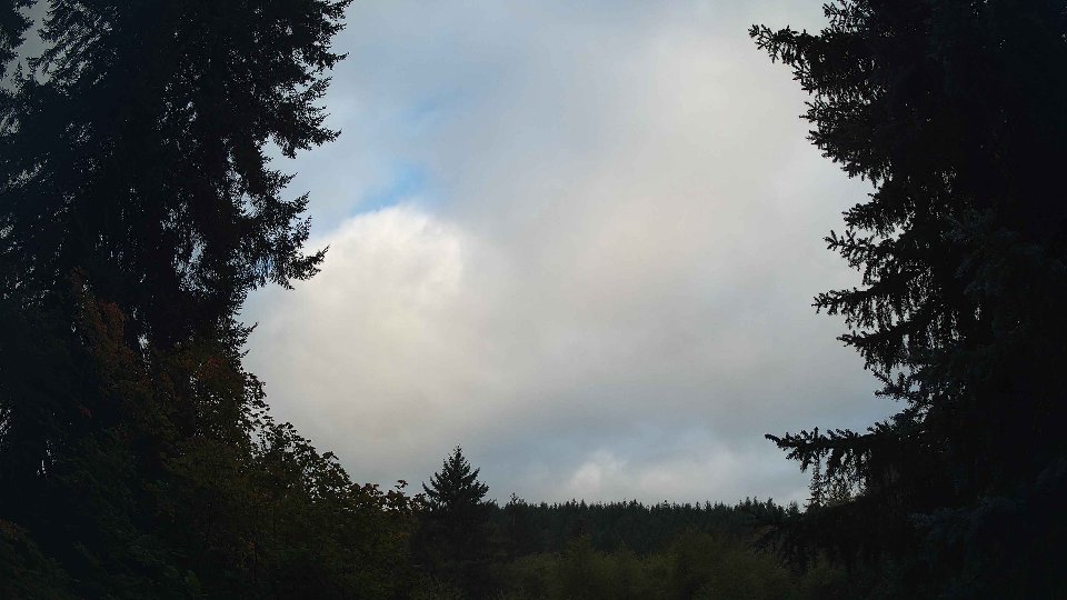 Pacific Northwest skyline timelapse on Sep 18, 2026 at 8:00 AM
