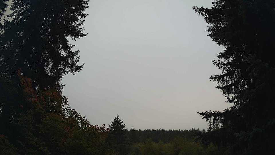 Pacific Northwest skyline timelapse on Sep 21, 2026 at 8:00 AM