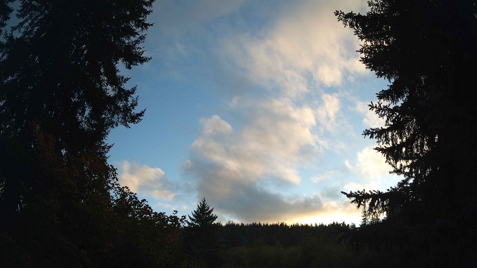 Pacific Northwest skyline timelapse on Sep 21, 2026 at 6:45 PM