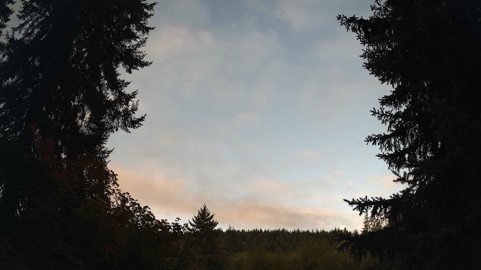 Pacific Northwest skyline timelapse on Sep 22, 2026 at 7:45 AM
