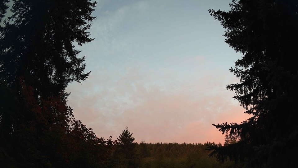 Pacific Northwest skyline timelapse on Sep 24, 2026 at 7:00 AM