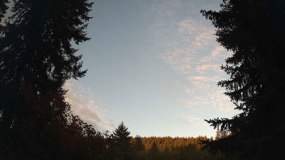 Pacific Northwest skyline timelapse on Sep 27, 2026 at 7:30 AM